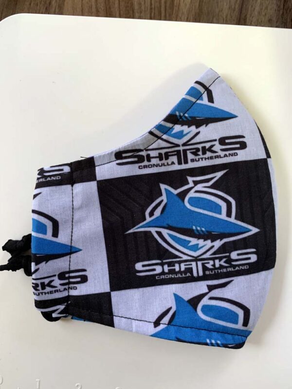 Cronulla Sharks Face Mask