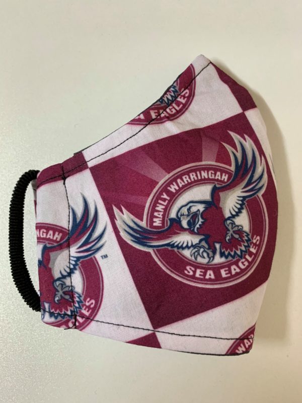 NRL Manly Warringah Face Mask