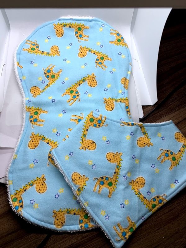 Baby Burp Cloth and Bandanna Bib