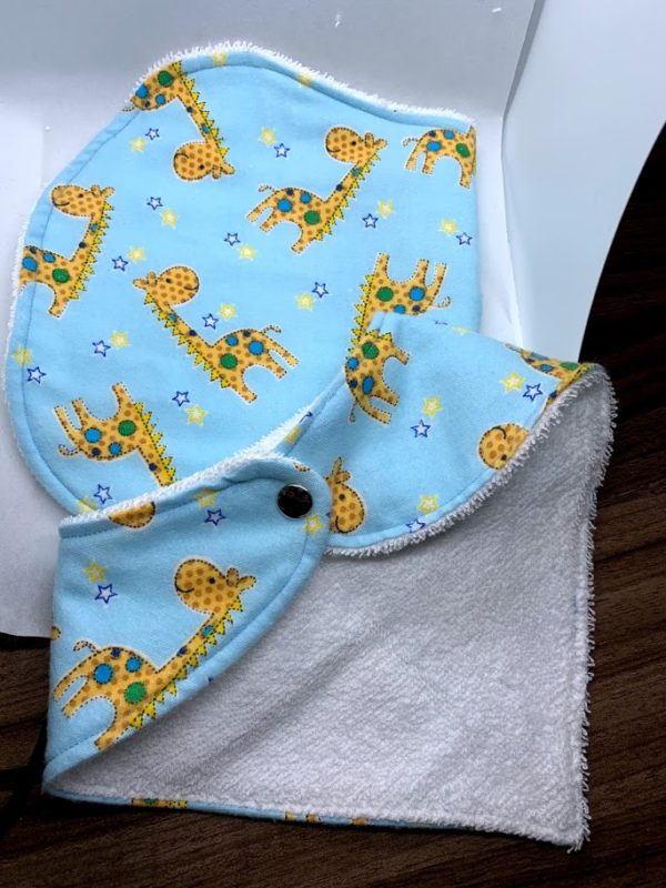 Baby Burp Cloth and Bandanna Bib Set