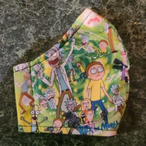 Rick and Morty face mask