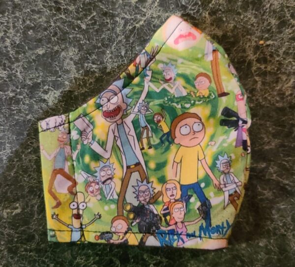 Rick and Morty face mask