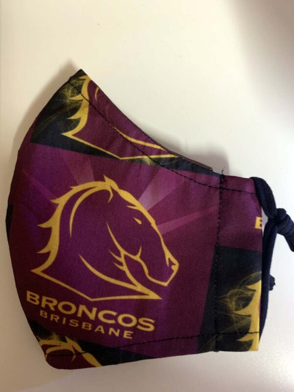 Brisbane Broncos NRL Face Mask