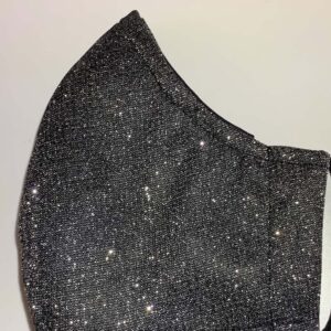 Special Occasion Face Mask Black Sparkles