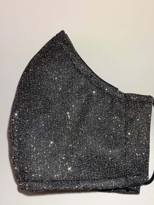 Special Occasion Face Mask Black Sparkles