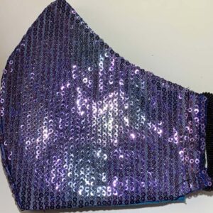 Special Occasion Face Mask Purple Sequins